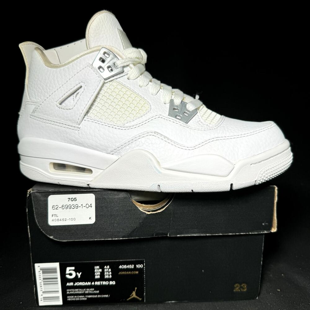 Size 5 - Nike Air Jordan 4 Retro GS Pure Money 2017 Shoes